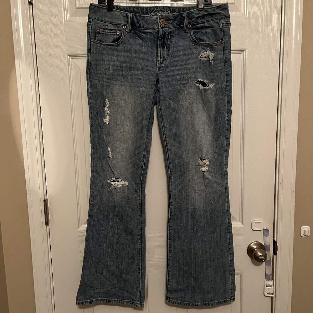 Y2K American Eagle Outfitters Women’s 12 Reg Favorite Boyfriend Low Rise Stretch